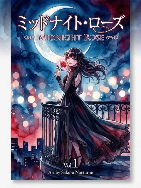 18漫画 - 新作漫画《午夜玫瑰》封面